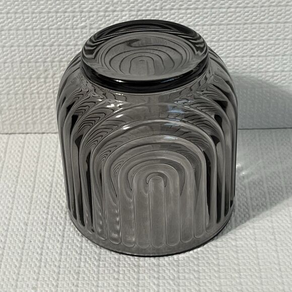 Gatsby ART DECO Set of 4 On The Rocks Smoky Gray Glasses Bar 11oz 325ml Apollo - Picture 13 of 13